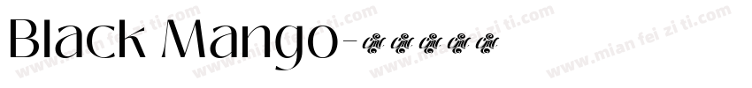 Black Mango字体转换